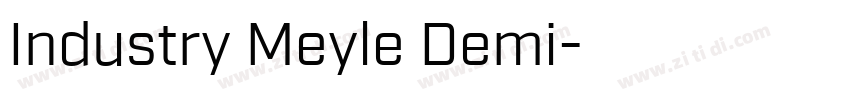 Industry Meyle Demi字体转换